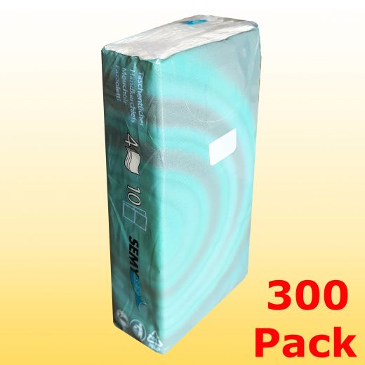 Papiertaschet�cher 300 Pack a 10 St�ck 4-lagig wei�